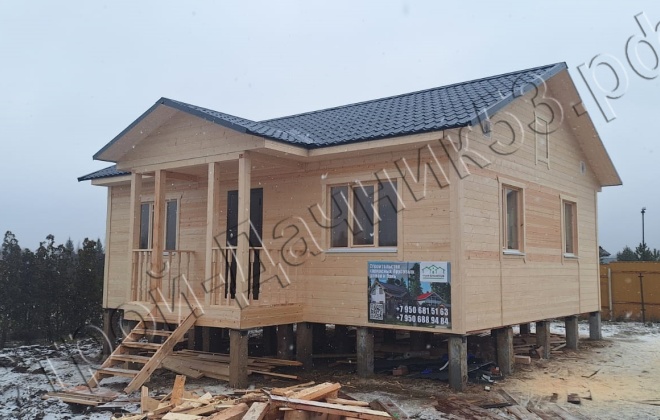 2 Каркасный дом Д-3, 9x8.5м, 67,5 М², Московская область, Истринский район, коттеджный посёлок Еремеево Лайф (13)